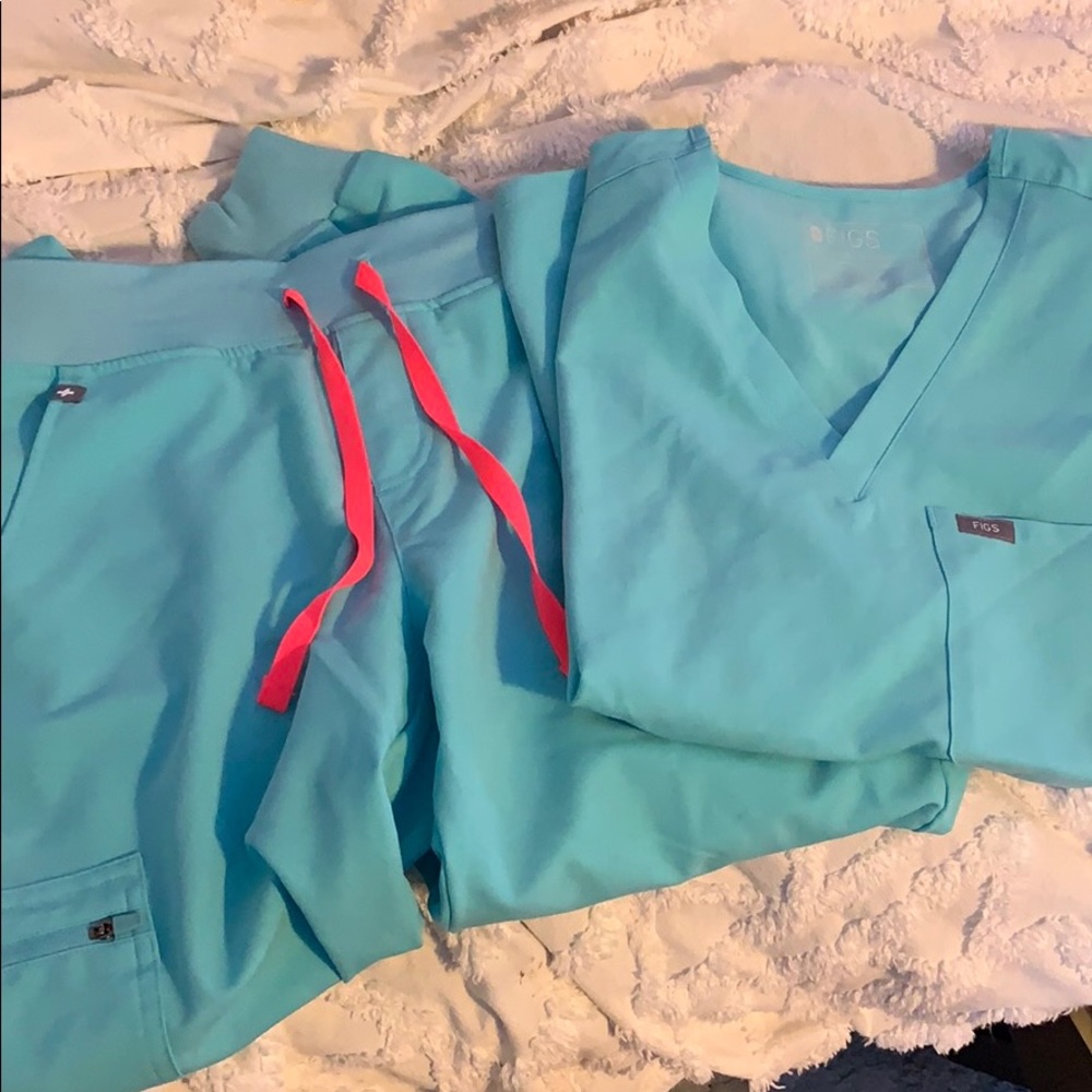Figs Limited Edition Neon Blue Scrubs